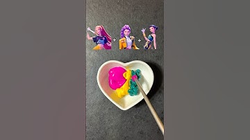 Kpop Demon Hunters Color Mixing (part 8)#kpopdemonhunters #huntrix #golden #colormixing #kpop #short