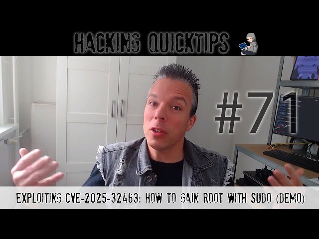 Hacking QuickTip 71 - Exploiting CVE-2025-32463: How to Gain Root with Sudo (Demo)