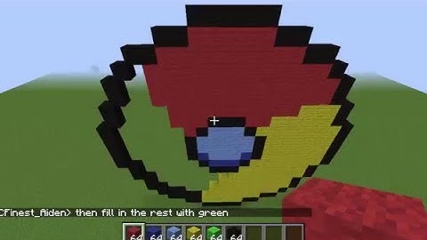 Minecraft Tutorial - How To Make The Google Chrome Logo