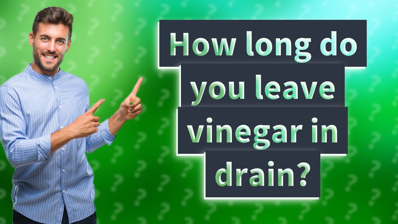 How long do you leave vinegar in drain? - YouTube