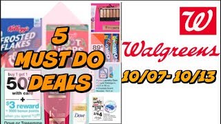 5 MUST DO WALGREENS DEALS 10/7 - 10/13 | FREE CANDY & MORE!