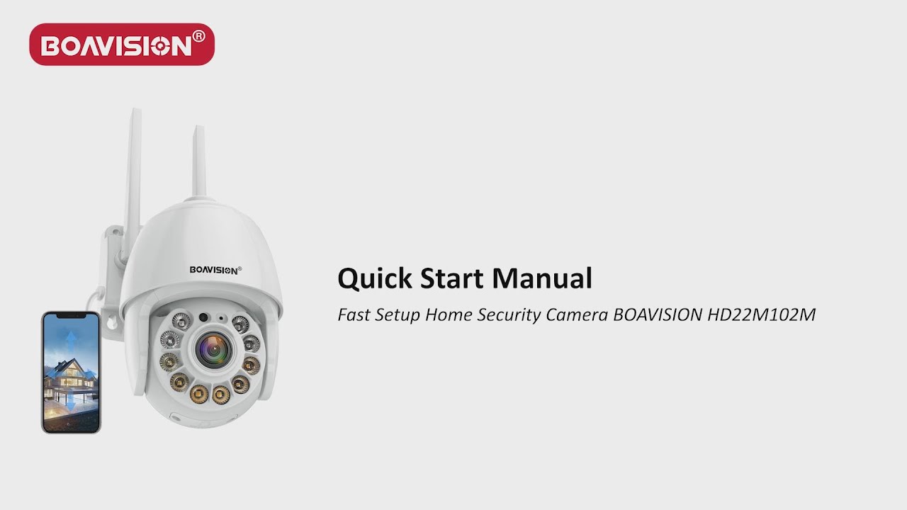 Boavision Support  Initial Setup for HD22M102M Security Camera outdoor  wireless via CamHipro App 