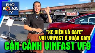 Tại sự kiện "Xe điện và Cafe" ở quận Cam, gặp bạn trẻ bán xe VinFast cực kỳ vui tính và đáng yêu