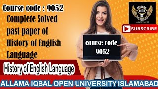 9052 solve past paper | 9052 solve notes | 9052 solve important questions| 9052 | Profile