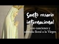 Santo rosario internacional con canciones y ofrenda floral a la Virgen en Alcalá de Henares 2022