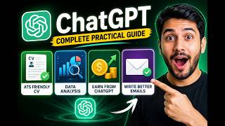 Earn from ChatGPT: Data Analysis, ATS CVs, & 10x Your Productivity! (FREE TUTORIAL) |#aitutorial screenshot 1