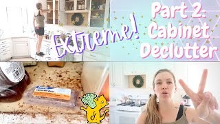 EXTREME KITCHEN DECLUTTER PART 2 || KITCHEN CABINET DECLUTTER || MINIMALISM