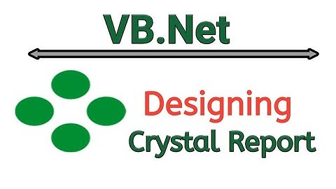 How to design crystal report, vb.net, in hindi