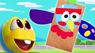 Cut &amp; Color with Squishy Balls | WonderBalls Playground | Art &amp; Craft | Funny Cartoons for Kids