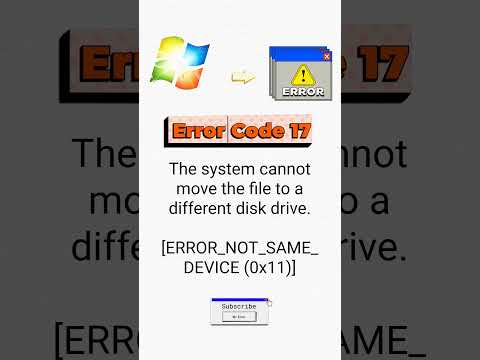Systems Error Code 17 #windows #windowserror #error