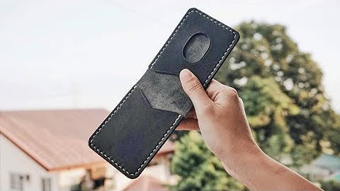 Making a Leather Compact Card Wallet｜free PDF pattern