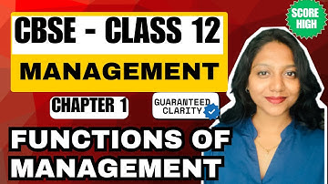 CBSE Class12- Planning, Organising, Directing, Controlling: Full Functions of Management #bstclass12