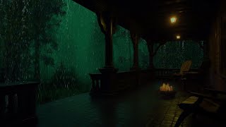 Heavy Thunderstorm Sounds at Night – Fall Asleep to Rain in the Forest