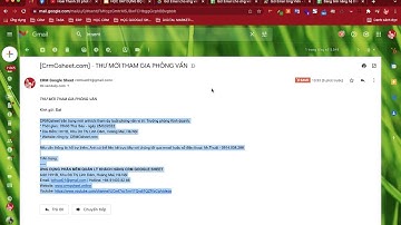 Gửi Email cho Ứng Viên Tự Động bằng Google Sheet