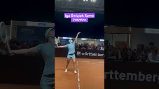 Iga Świątek Serve Practice 