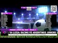 🔴RACING vs ARGENTINOS JRS | TORNEO APERTURA | EN VIVO