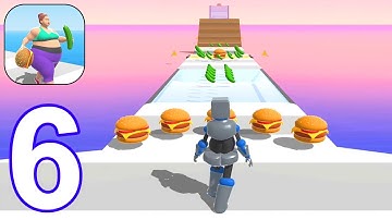 Fat 2 Fit! 🍔 All Levels Gameplay Walkthrough Part 6 Level 32-40 New Update New Skin (Android, iOS)