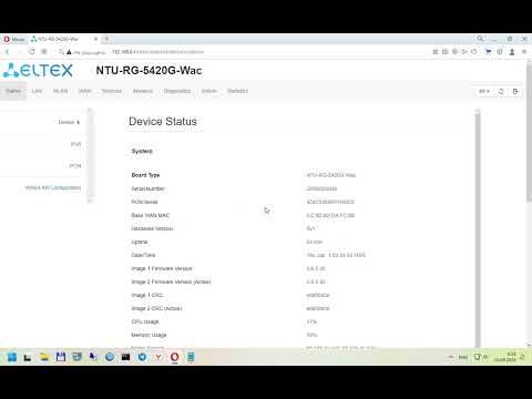 Прошивка и настройка Eltex NTU RG 5420G Wac Ростелеком