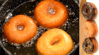 SOFT DONUT | SUGAR DONUT|How to make soft \& good shape donut without donut cutter