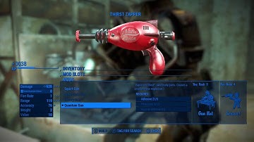 Fallout 4 Nuka-World DLC how to modify the thirst zapper