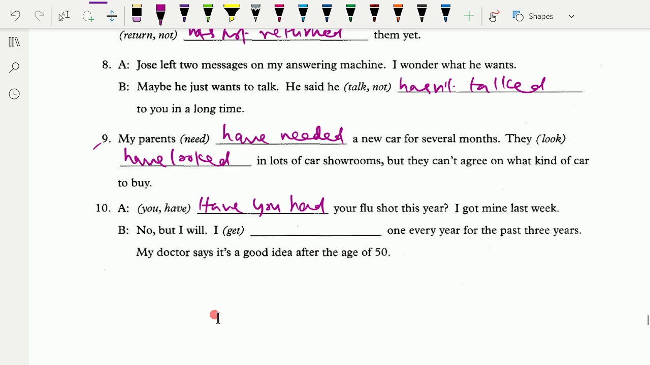 Easy English : - ( Present perfect tense ; Dialogue) - 38. - YouTube