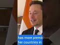 Elonmusk on India and PM Modi #news #pmvisit #usa usa