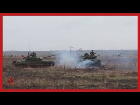 Танкисты на позиции: сборы с боевой стрельбой экипажа T-72Б3 и Т-90