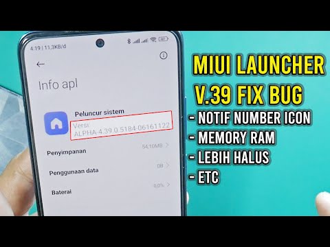 Update MIUI Launcher ALPHA  V.39 Fix Bug Nomor Icon Notif dan RAM boros ! test Redmi note 10 Pro
