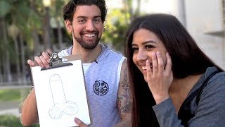 COLLEGE GIRLS DRAW DICKS (Social Experiment)