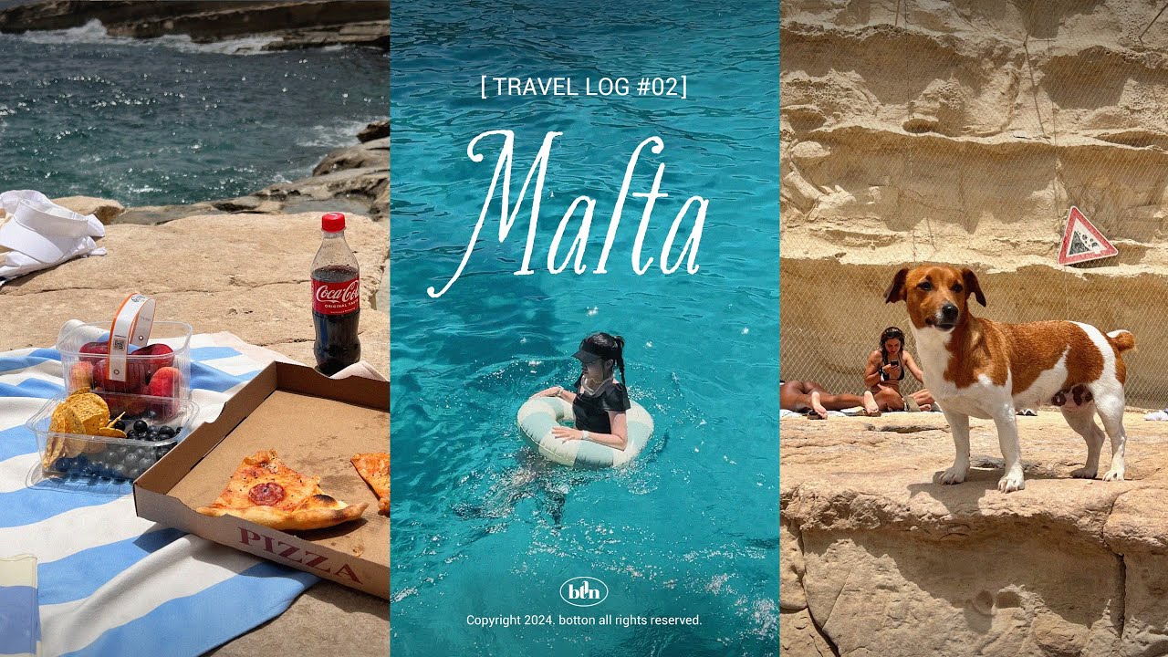 [𝑒𝓅. Malta]  # 02 여름은 여기, 몰타에 있어🇲🇹 | 몰타만 세번째, 물놀이스팟(세인트피터풀, 코미노섬)/고조섬 셀프투어/선셋보며 패들보트타기 (𝟒𝐤)