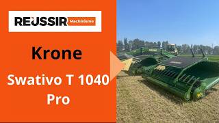Krone Débarque Sur Le Marché Des Andaineurs À Tapis Avec Le Modèle Swativo T 1040 Pro.
