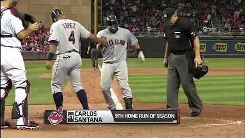 2012/07/28 Santana's two-run homer