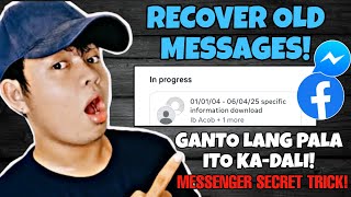 RECOVER OLD DELETED MESSAGES ON MESSENGER - Tagalog Guide! screenshot 5