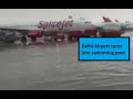 Delhi airport turns into swimming pool as city record highest rainfall in years