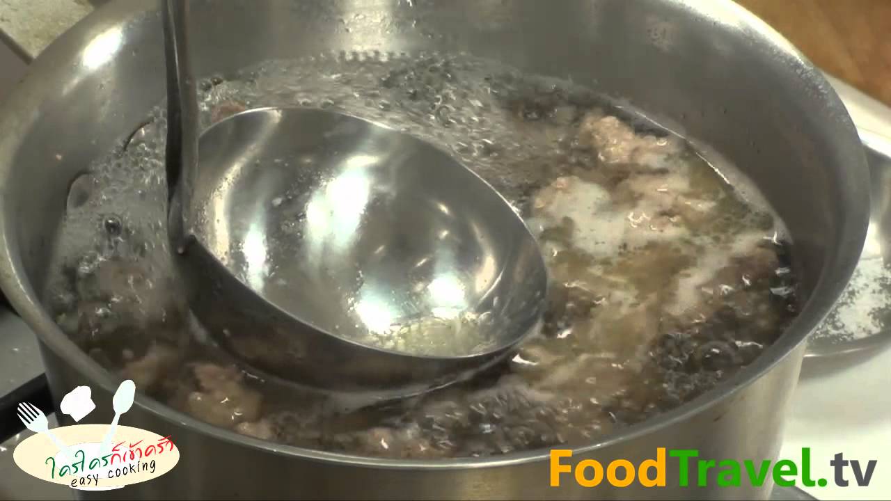 แกงจืดดอกขจรหมูสับ