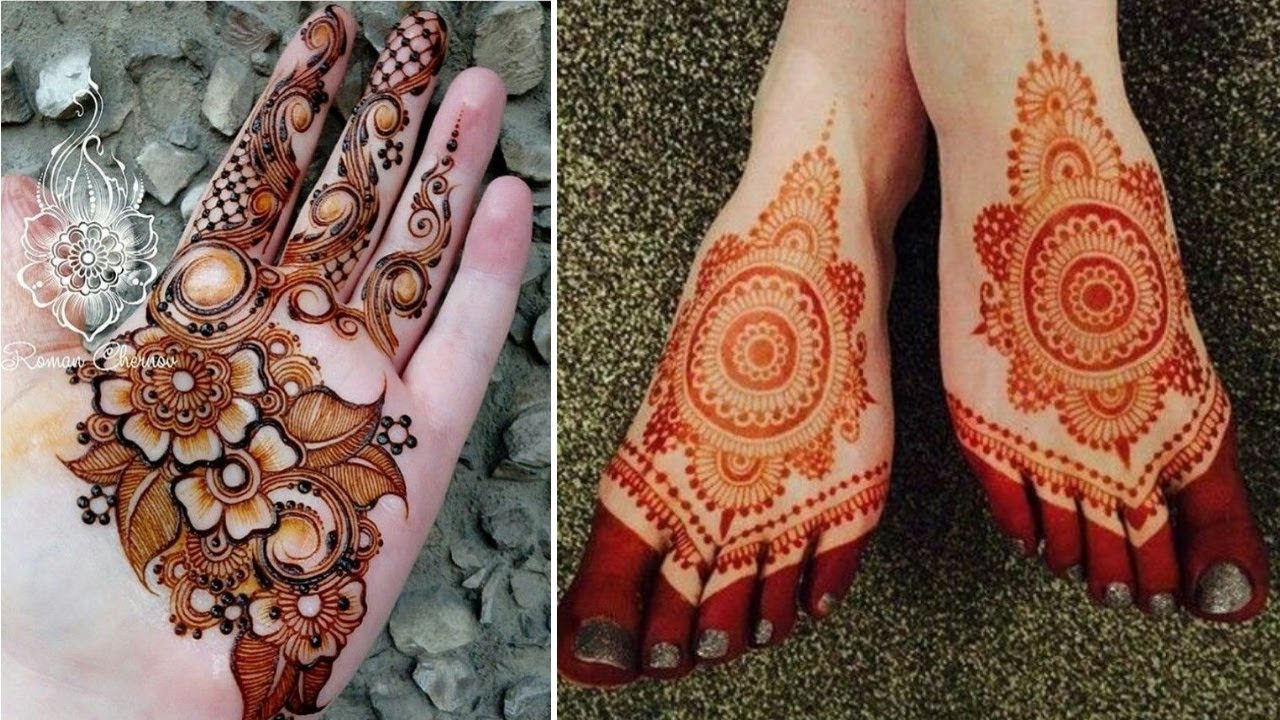 Easy Mehndi Design Simple And Beautiful Arabic Henna For Wedding