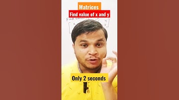 Matrices Class12 Maths| Find unknown value x and y| #viral #shorts #short #mathswallah #maths💥🤠😃🤪😳🙂