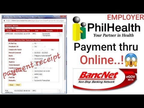 Philhealth Payment thru online || eGov || employer