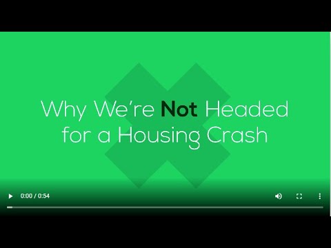 Why were not headed for a housing crash
