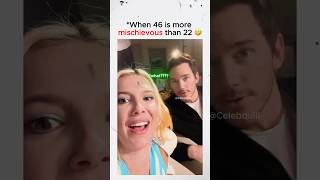 When a 46-year-old is more mischievous than a 22-year-old #Milliebobbybrown #Chrispratt