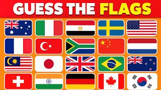 🌍 Guess the Countries by Flags 🚩 | 50 Flag Quiz Challenge | Can You Score 50/50 🤔