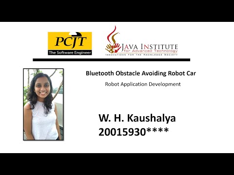 Obstacle Avoiding Robot Car | Java Institute | PCJT Software Engineering
