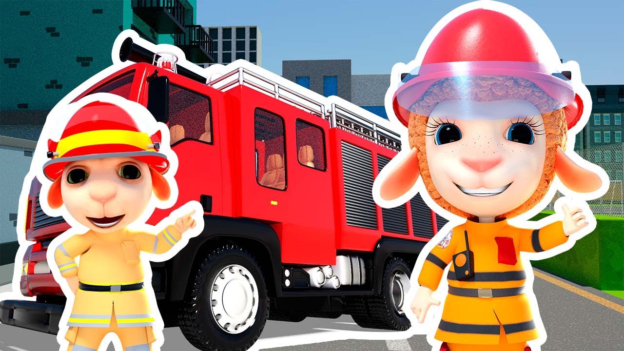 ⁣Rescue Fire Brigade on a Firetruck 🚒 Children aren't Afraid of Fire | Kids Funny Cartoon  3D