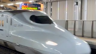 九州新幹線 新玉名駅 N700系S編成 さくら572号 高速通過!!