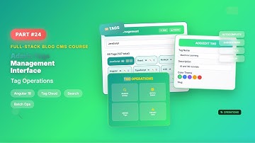 Beheerinterface voor beheer van tags | Full-Stack Blogcursus - Tagbewerkingen - Aflevering 24/28