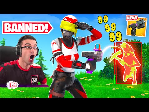 Nick Eh 30 reacts to Lock On Pistol in Fortnite!