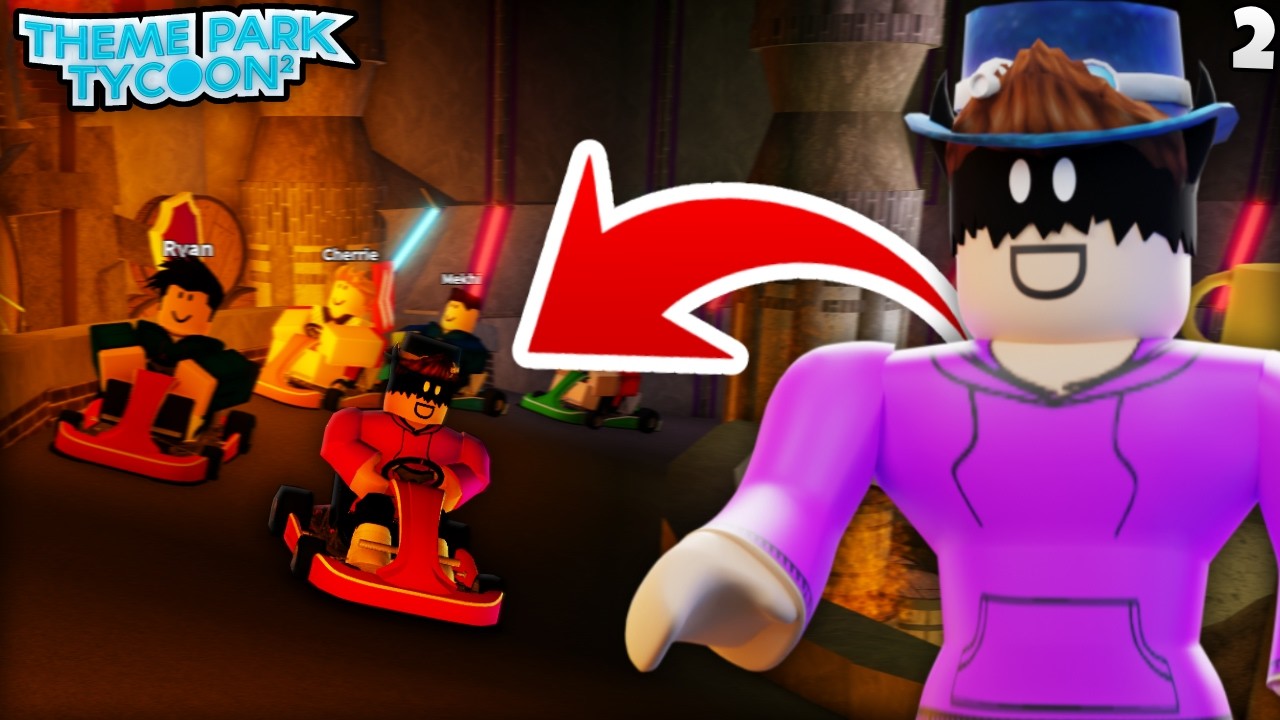 Ik Maak De Go-Kart Attractie HELEMAAL AF In Theme Park Tycoon 2!