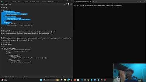 152024150 - PEMROGRAMAN DASAR | TUGAS DICTIONARY