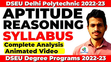DSEU Delhi Polytechnic 2022: Aptitude + Reasoning Syllabus for CET & CAT | Complete Analysis