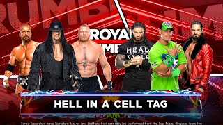 WWE 2K22 -GREATEST MATCH EVER ! HELL IN A CELL TAG!  PC GAMEPLAY NEXT GEN 4K!
